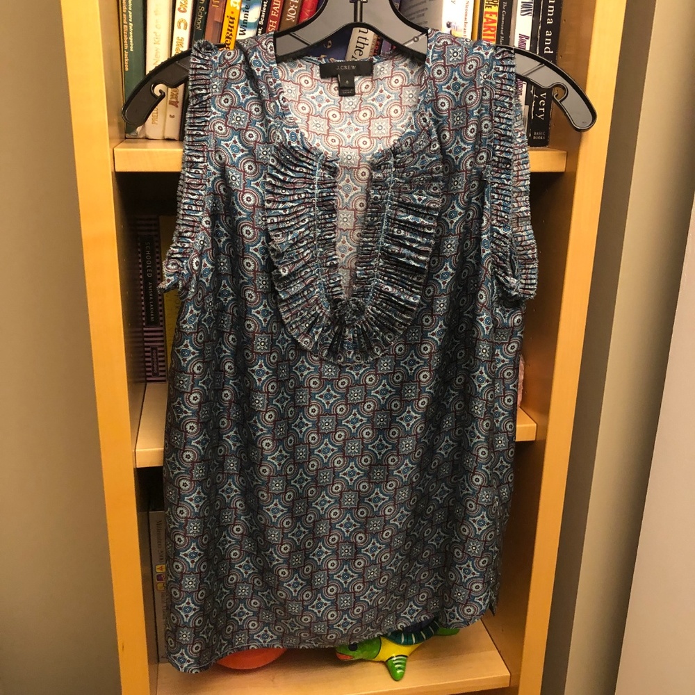 JCrew Patterned Blouse